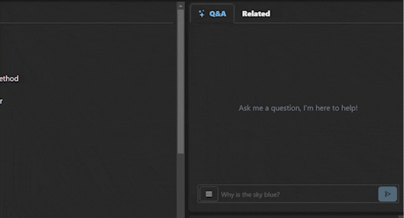 Animation showing smart search functionality